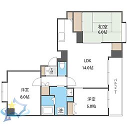 札幌市営東西線 西18丁目駅 徒歩15分 8階/-