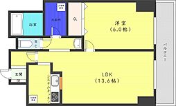 グレースガーデン大通 1LDKの間取図画像