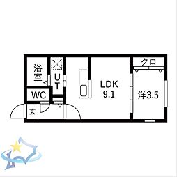 間取図画像 1LDK