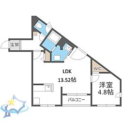 間取図画像 1LDK