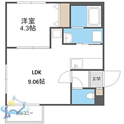 間取図画像 1LDK