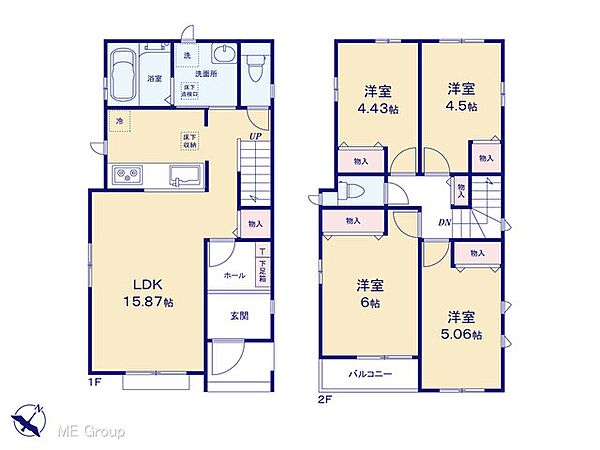 間取りを拡大表示