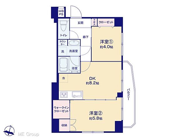 間取りを拡大表示