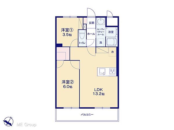 間取りを拡大表示