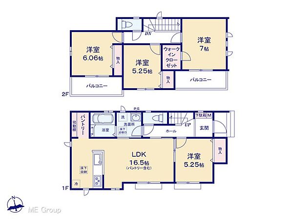 間取りを拡大表示