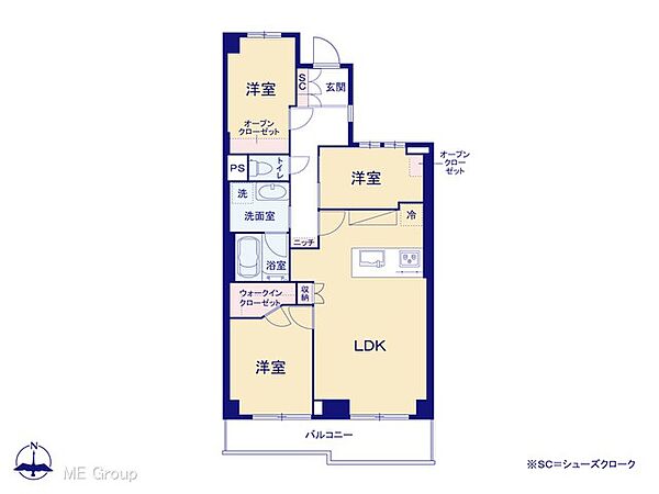 間取りを拡大表示