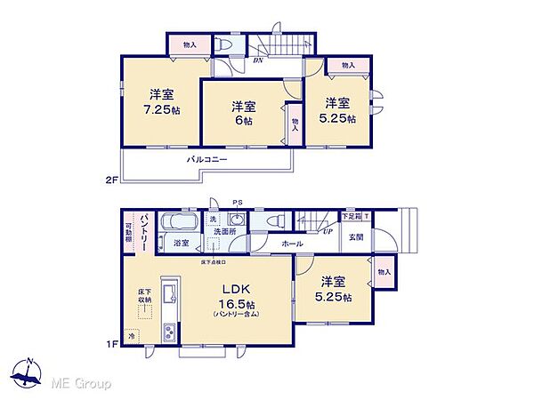 間取りを拡大表示