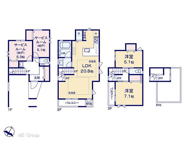 間取りを拡大表示