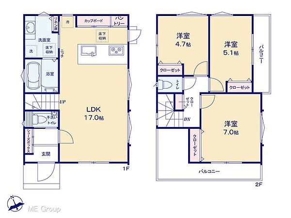 間取りを拡大表示