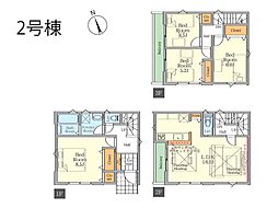 足立区青井3丁目 1期 新築一戸建て 全2棟