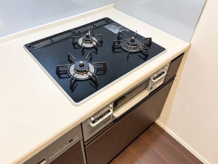 三口ガスコンロでお料理が一気にはかどりそう