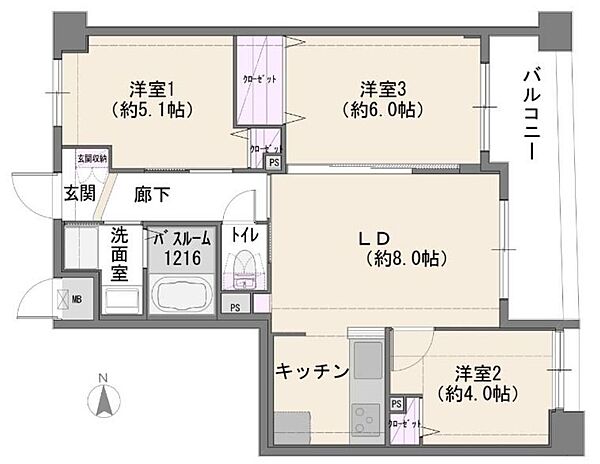 間取りを拡大表示