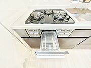 三口ガスコンロでお料理が一気にはかどりそう。  