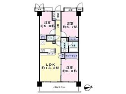 間取図画像 3LDK