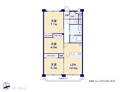 間取図画像 3LDK