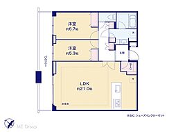 間取図画像 2LDK