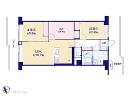 間取図画像 2SLDK