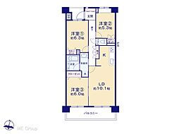 間取図画像 3LDK