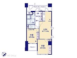 グランドステージ三宿 2LDKの間取図画像
