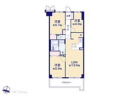 間取図画像 3LDK