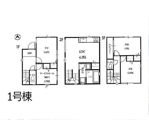 間取り 川口市芝下2丁目　戸建て 全2棟