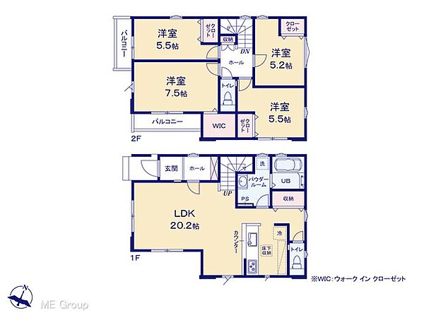間取りを拡大表示