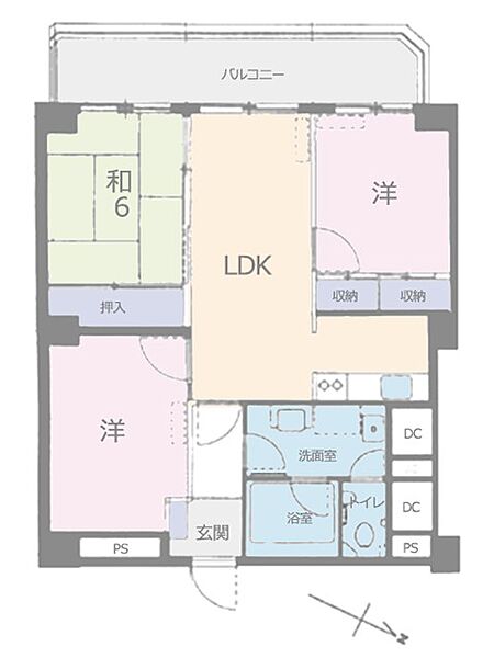 間取りを拡大表示