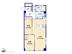 ホワイトレヂデンス 2LDKの間取図画像