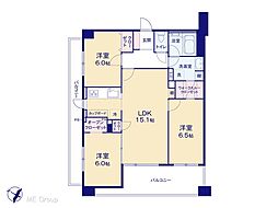 ダイアパレス川口青木 3LDKの間取図画像