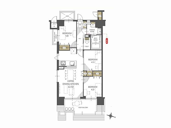 間取りを拡大表示