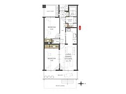 東村山北パーク・ホームズ 2LDKの間取図画像