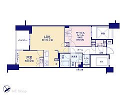 ディアナコート小石川竹早 1SLDKの間取図画像