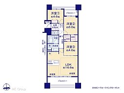西台パーク・ホームズ 3LDKの間取図画像