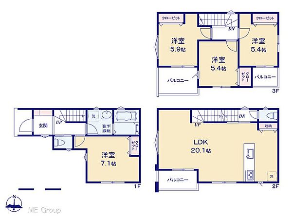 間取りを拡大表示