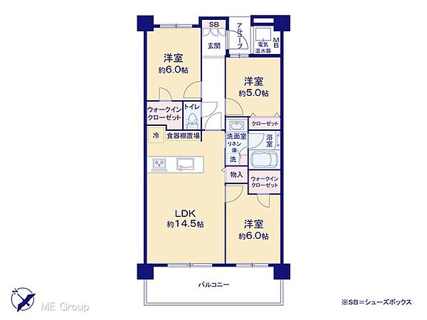 間取りを拡大表示