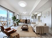落ち着いた雰囲気のＬＤＫは家族みんなの快適空間　※家具はCGです