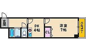 ジュネス北河堀  ｜ 大阪府大阪市天王寺区北河堀町（賃貸マンション1DK・4階・23.38㎡） その2