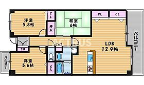 大阪府大阪市阿倍野区阪南町7丁目2-3（賃貸マンション3LDK・1階・68.08㎡） その2