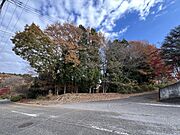 南側道路より。秋の状態