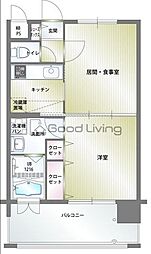 エンクレスト薬院2 1LDKの間取図画像