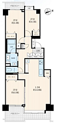 パークハウス新松戸311 3LDKの間取図画像