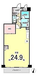 ライオンズマンション宮前平第7 ワンルームの間取図画像