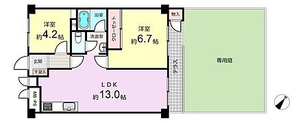 2LDK 間取り