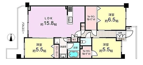 間取りを拡大表示