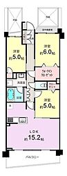 クレストフォルム生田グランヒルズ 3LDKの間取図画像