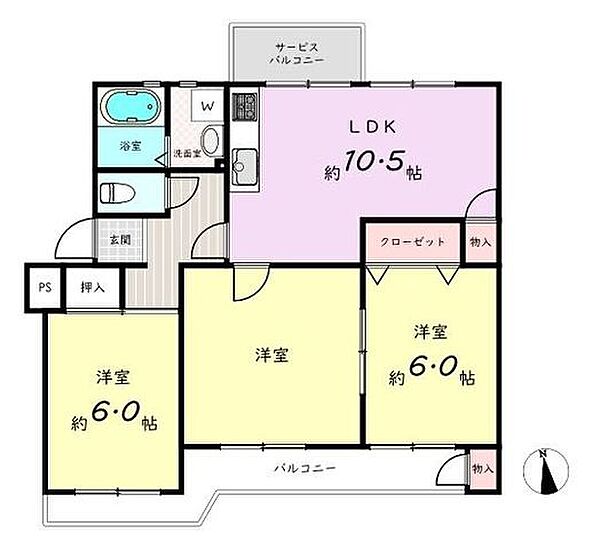 間取りを拡大表示