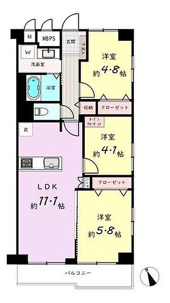 間取りを拡大表示