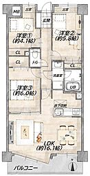 間取図画像 3LDK