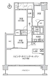 エフ・ユニバース 3LDKの間取図画像