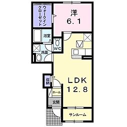 エーアイ 1LDKの間取図画像